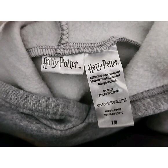Harry Potter kids unisex hoodie Sz M fits 7-8 hooded sweatshirt Pullover - Picture 3 of 4